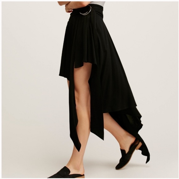 Free People Madison High-Low Belted Midi Skirt - Picture 4 of 13